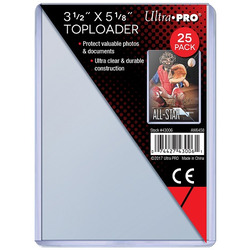 3.5 X 5 Large Toploaders (25) Card Sleeves